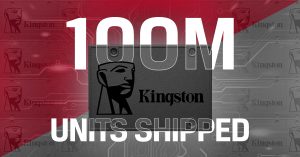 Spoločnosť Kingston dosiahla významný míľnik – celosvetovo dodala už 100 miliónov SATA SSD Kingston A400